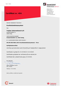 ISO 9001-certifikat
