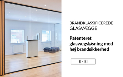 Glasvæg med brandglas TRIPLAN LITE | E - EI