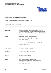 Operation and maintenance