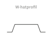 W-hatprofil. Bygningsprofiler på specialmål.