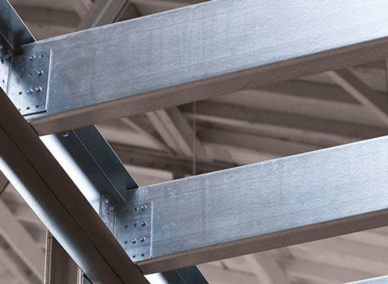 Triplan floor slab in steel