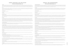 Conditions of sale and delivery
