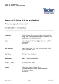drift og vedligehold fuldglasvægge