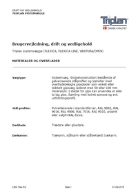 drift og vedligehold systemvægge
