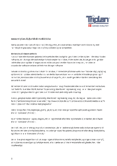 Triplan juridisk meddelelse