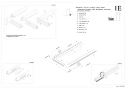 Installing a T-frame in a solid wall.
