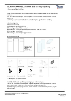 Montagevejledning TP Fire Aluminium EI 30.