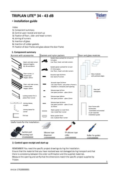 TRIPLAN LITE | 34 - 42 dB assembly instructions