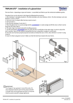 Installing a glass door