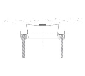 Top solution Flexica. 100 mm double glass wall. 16-26 mm recess and single-lap H section.
