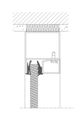 Top solution TP Fire S. Unclass. - EW60. Section depth 50 mm.
