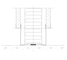 Bottom solution Flexica. 100 mm solid wall. 50 or 100 mm recess.