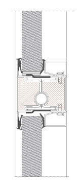 Modulsamling TP Fire S. Vandret snit. EI60. Profildybde 70 mm.