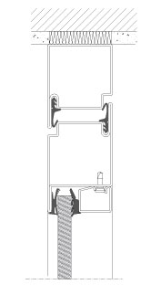 Vertical section TP Fire. Full-height steel door. Uklass. - EW60.