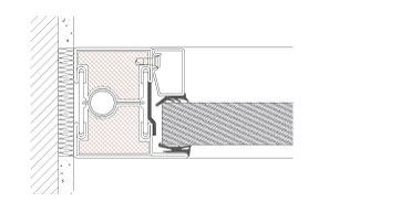 TP Fire Lite S. Joint against the wall. EI60.